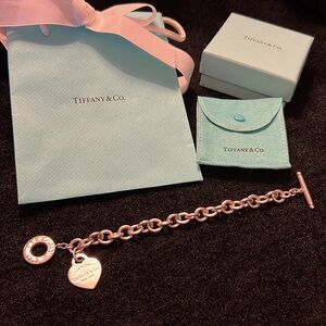 *SOLD* Auth Return to Tiffany Heart Tag Toggle Bracelet